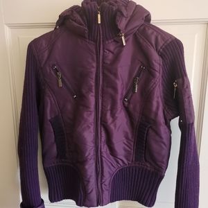 Quilted bomber jacket